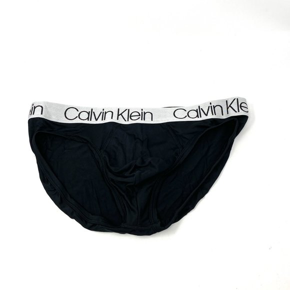 Calvin Klein Microfiber 3 Pack Hip Briefs Black Men's Underwear NP22110001 - Picture 6 of 13